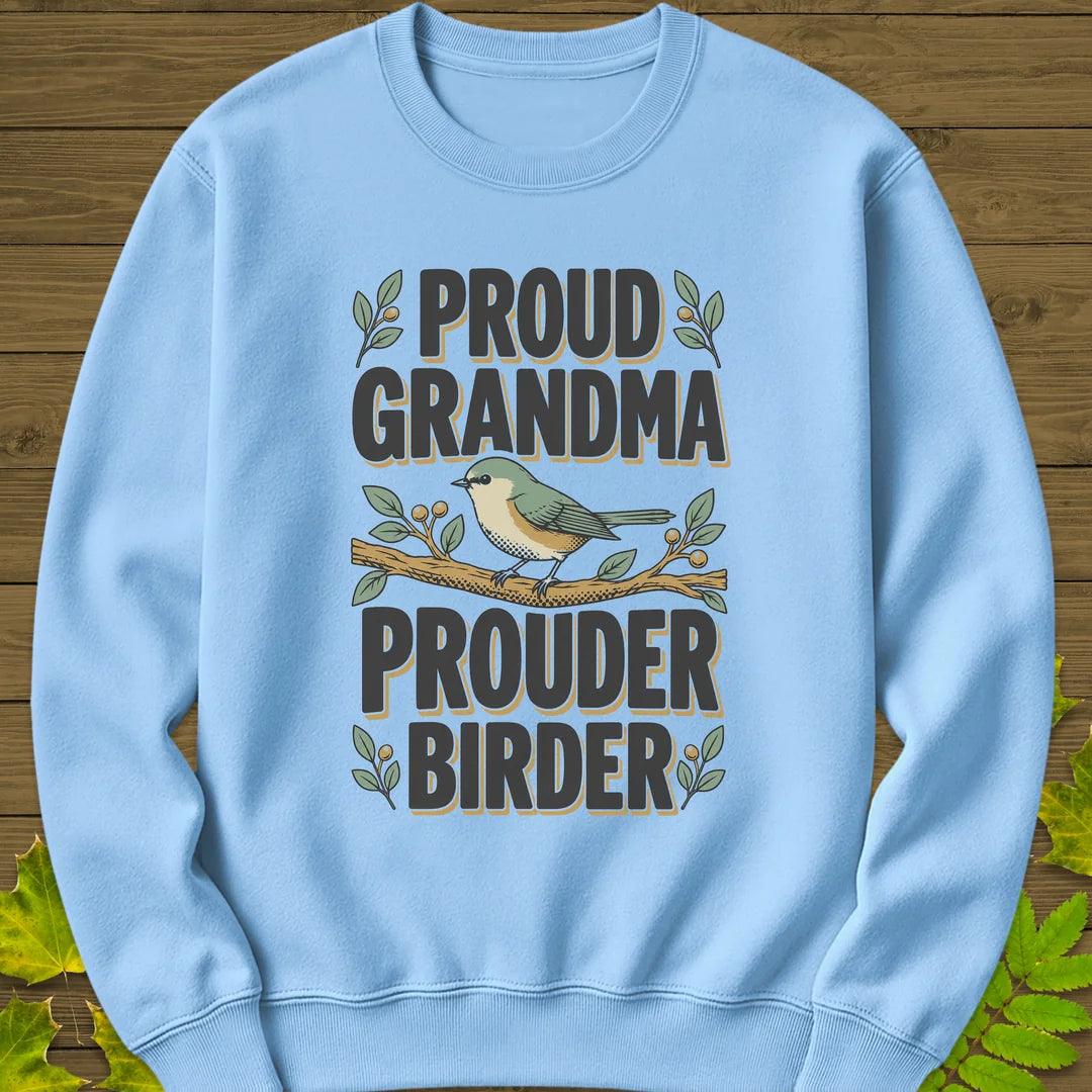 Prouder Birder Sweatshirt in Light Blue
