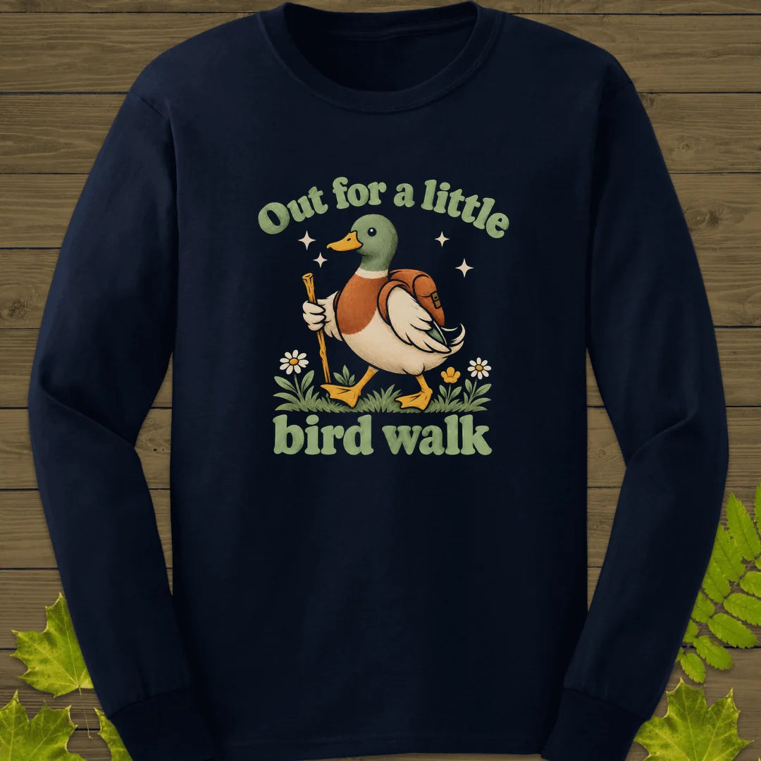 Bird Walk Long Sleeve in Navy