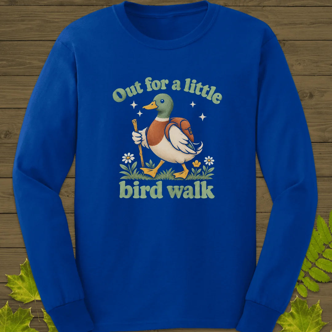 Bird Walk Long Sleeve in Royal