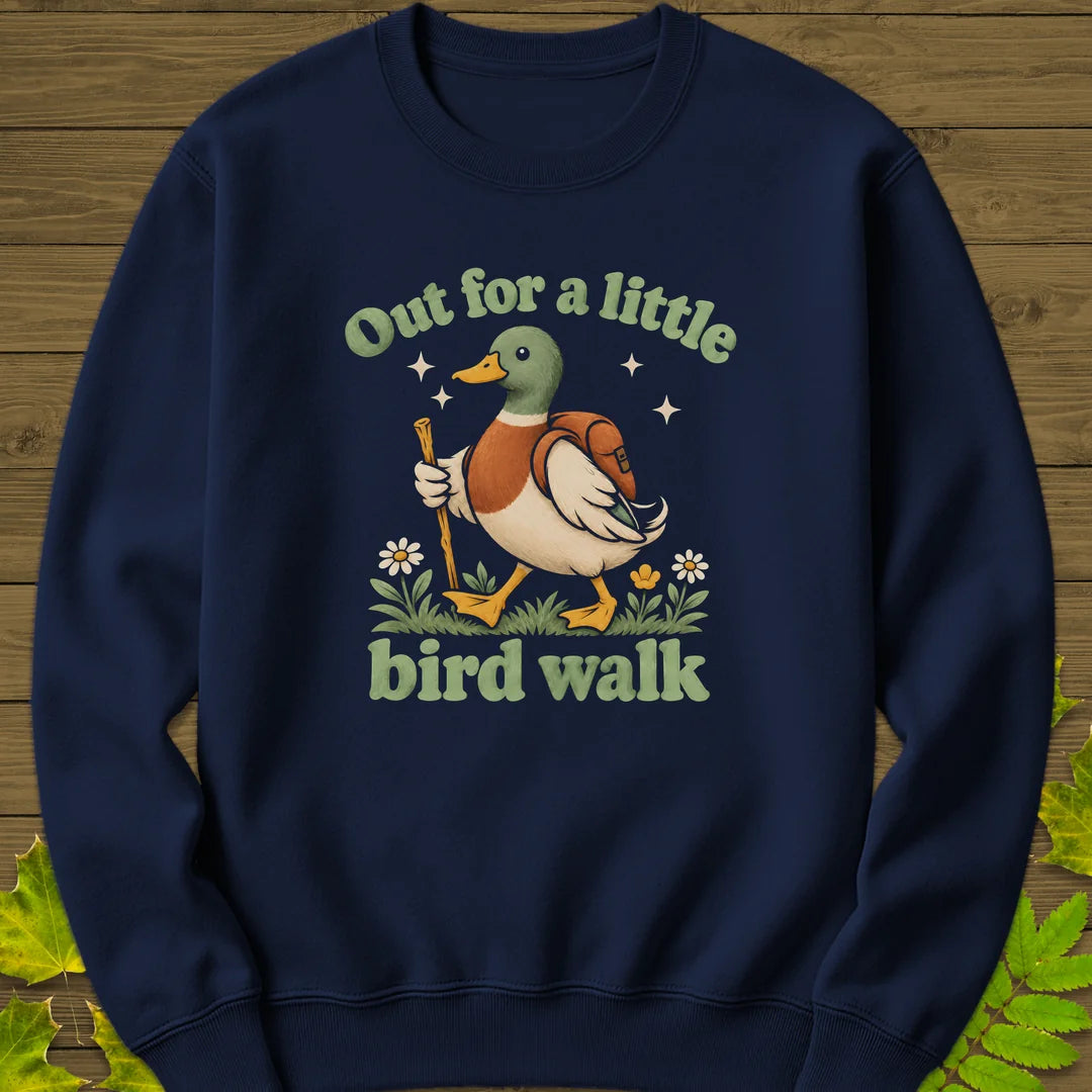 Bird Walk Sweatshirt in Navy