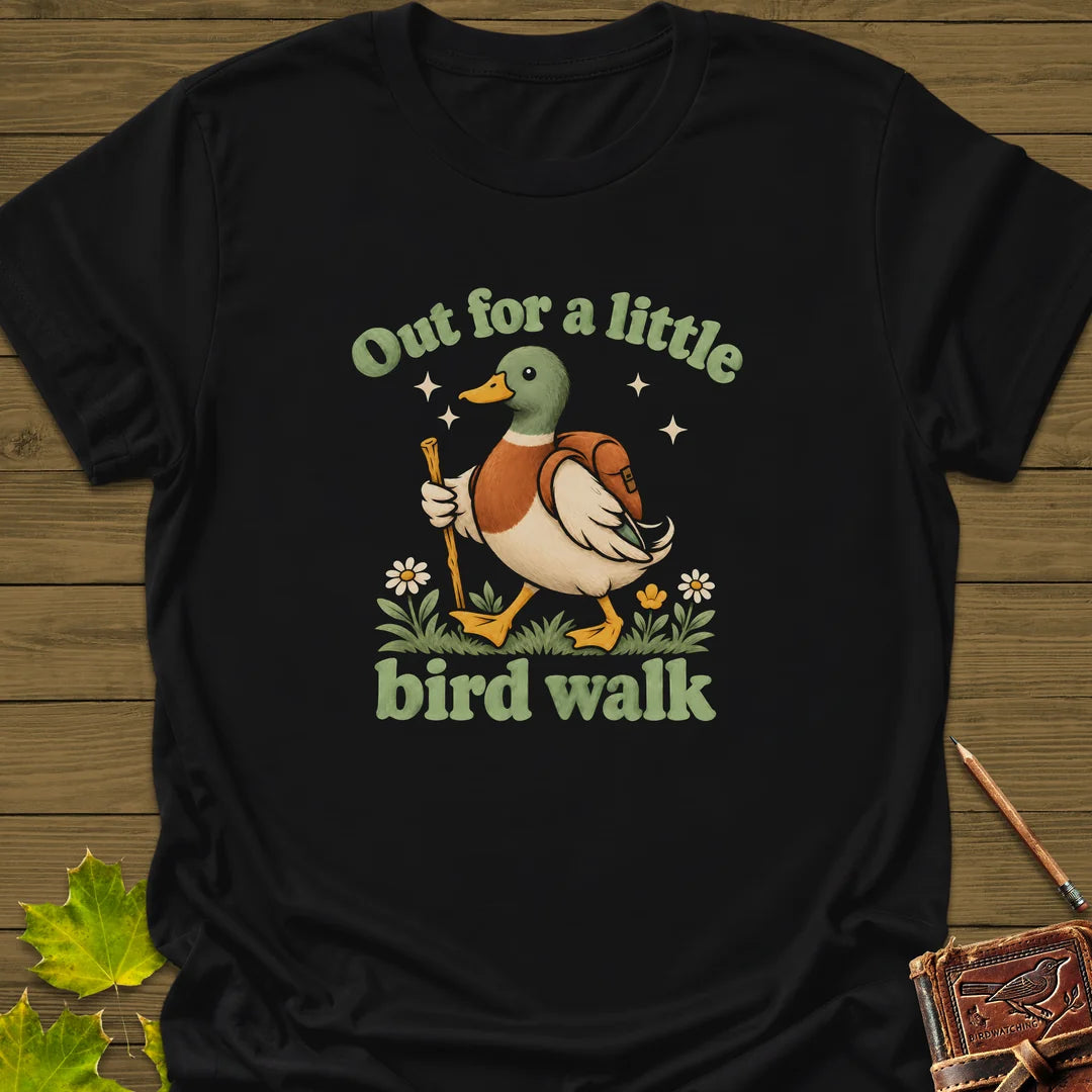 Bird Walk T-Shirt in Black