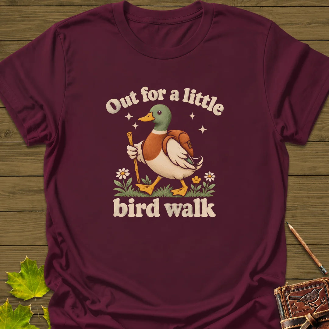 Bird Walk T-Shirt in Maroon