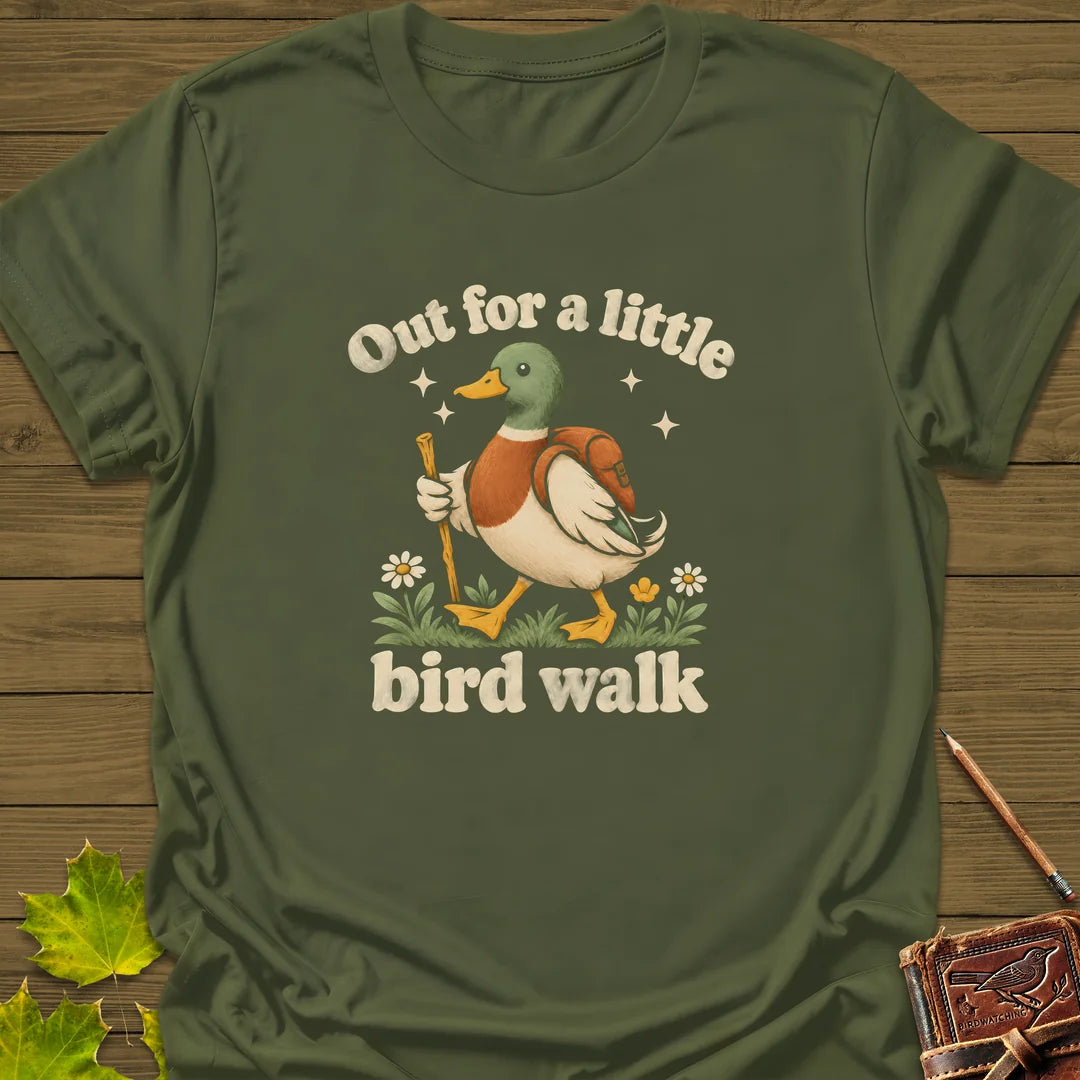 Bird Walk T-Shirt in Military Green