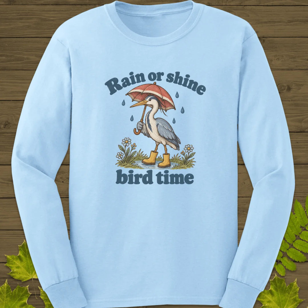 Rain Or Shine Birder Long Sleeve in Light Blue