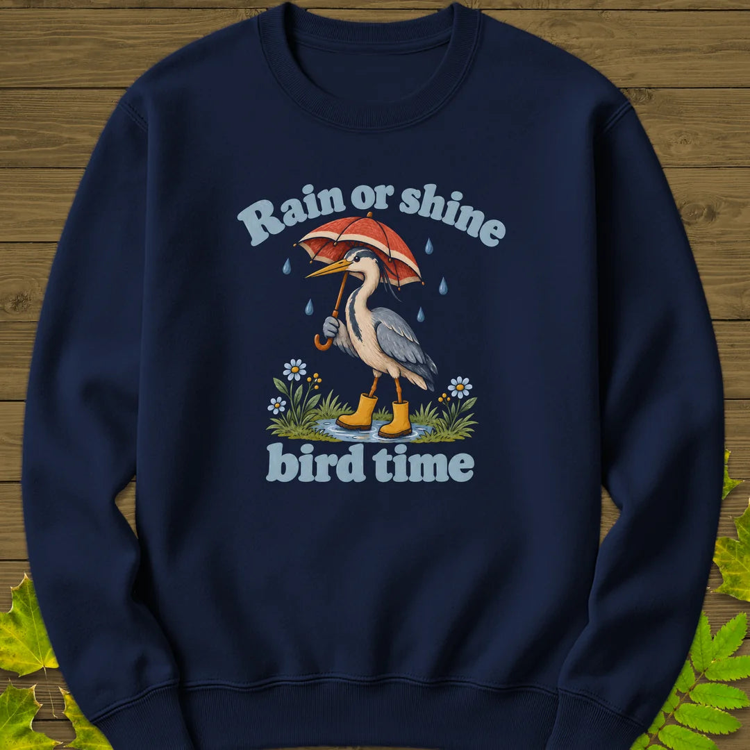 Rain Or Shine Birder Sweatshirt in Navy