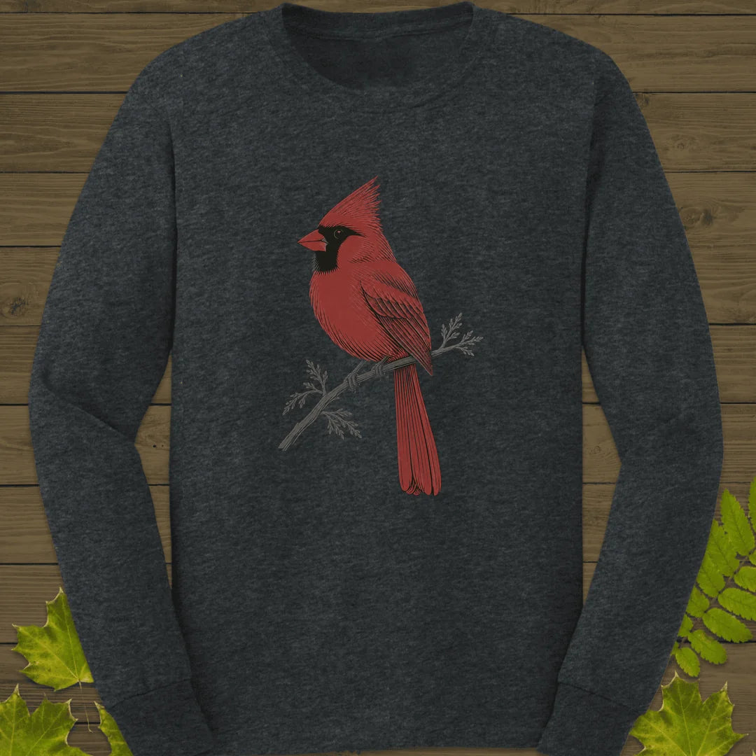 Cedar Cardinal Long Sleeve in Dark Heather