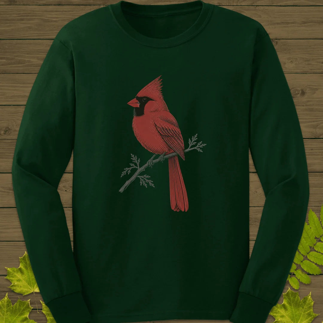 Cedar Cardinal Long Sleeve in Forest Green