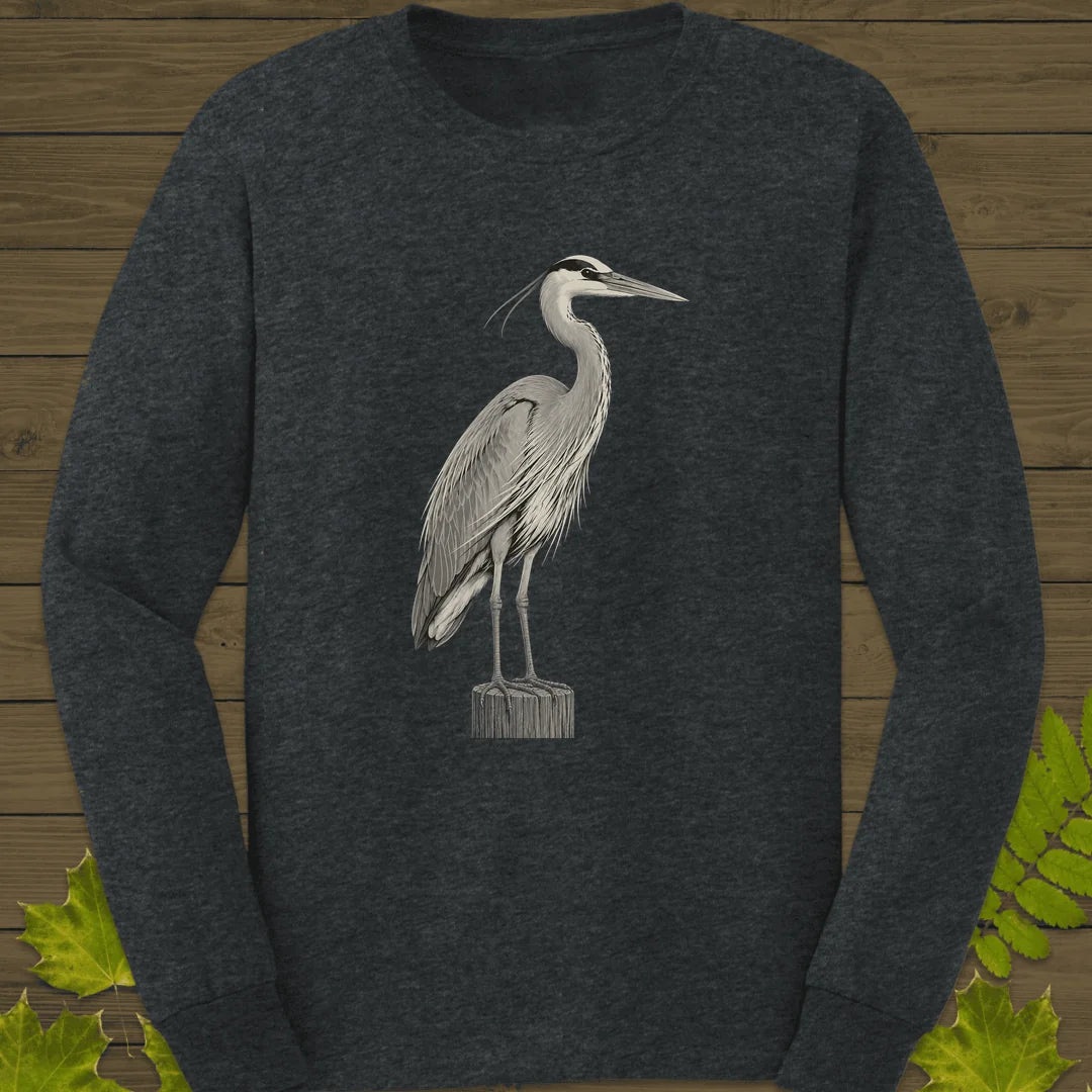 Piling Perch Long Sleeve in Dark Heather