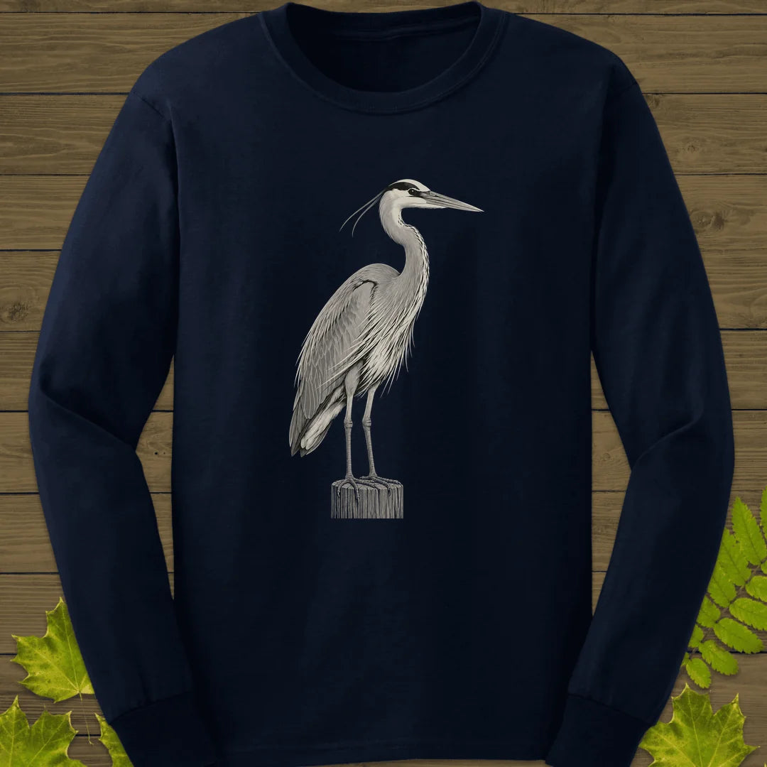 Piling Perch Long Sleeve in Navy