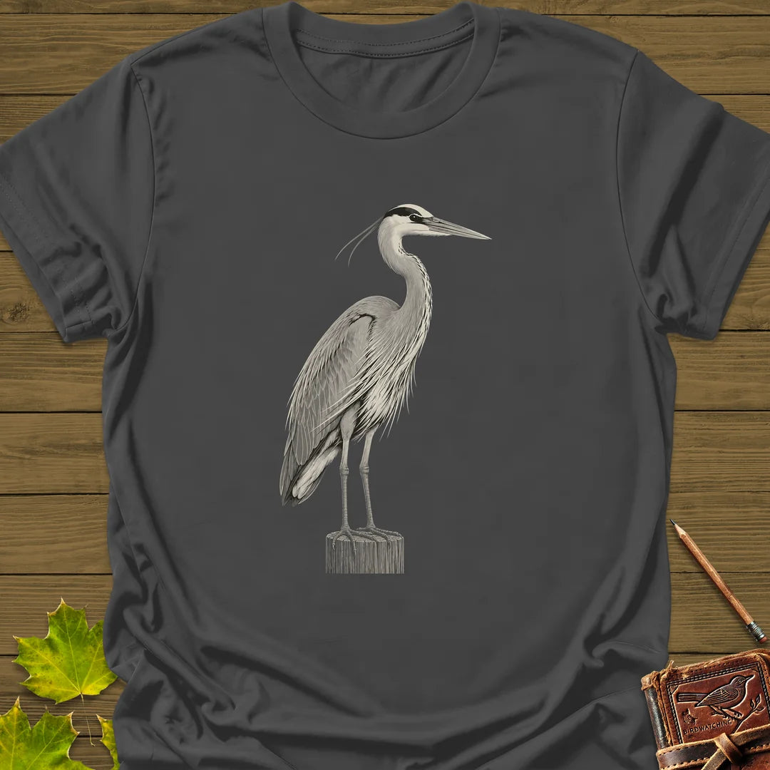 Piling Perch T-Shirt in Charcoal