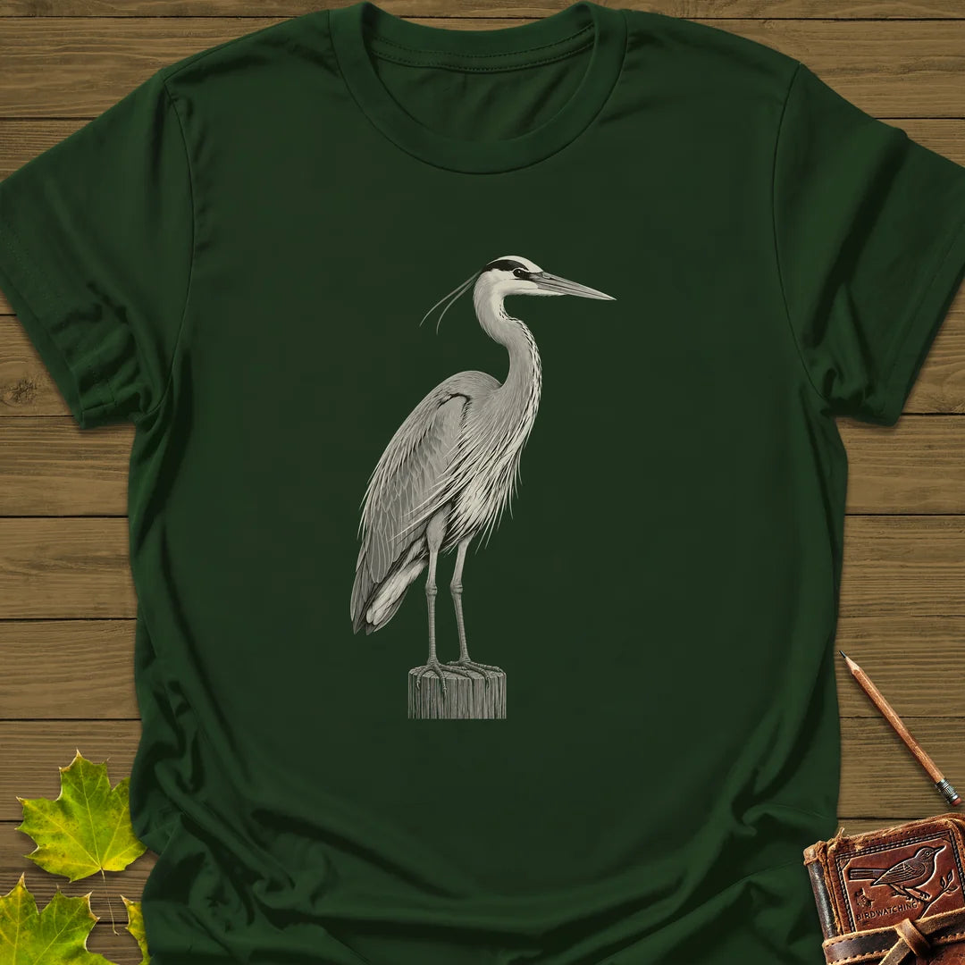 Piling Perch T-Shirt in Forest Green