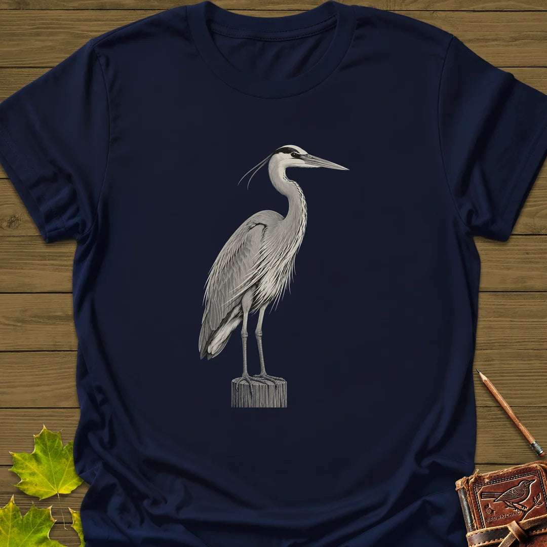 Piling Perch T-Shirt in Navy