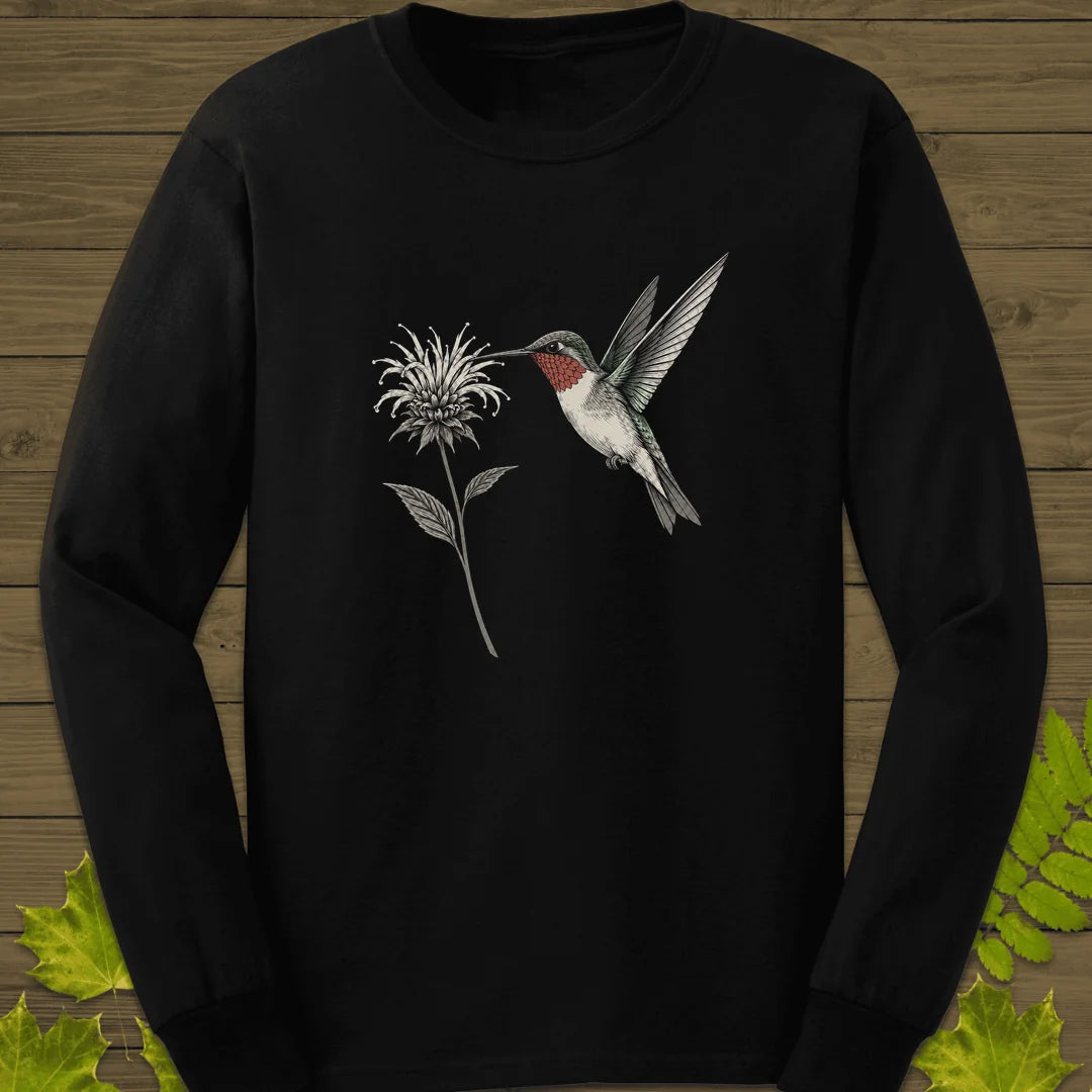 Bee Balm Hover Long Sleeve in Black