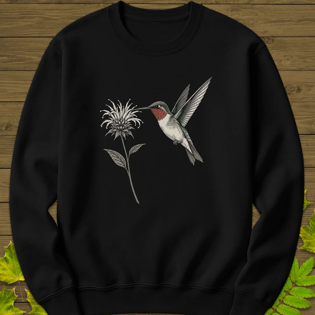 Bee Balm Hover Sweatshirt in Black