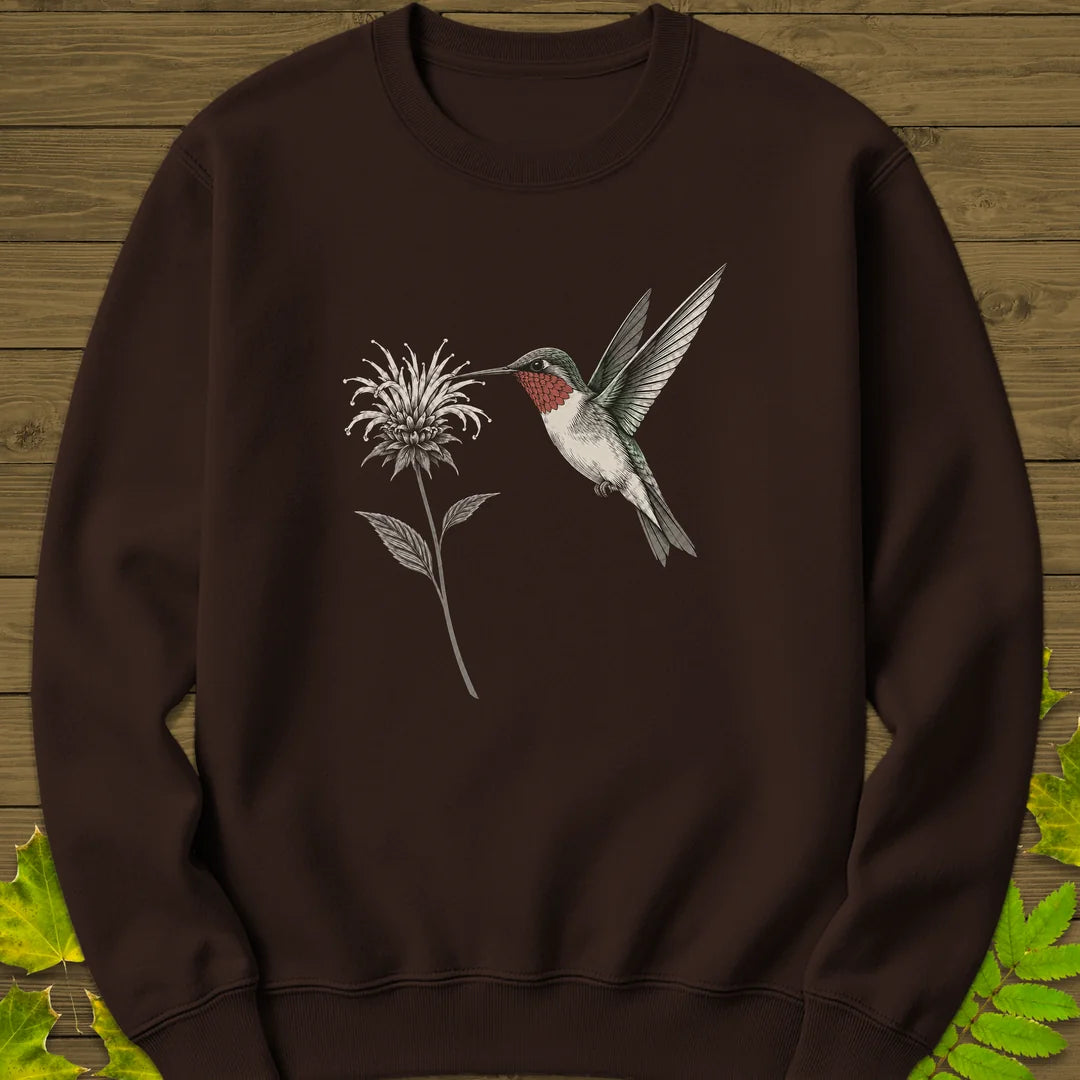 Bee Balm Hover Sweatshirt in Dark Chocolate