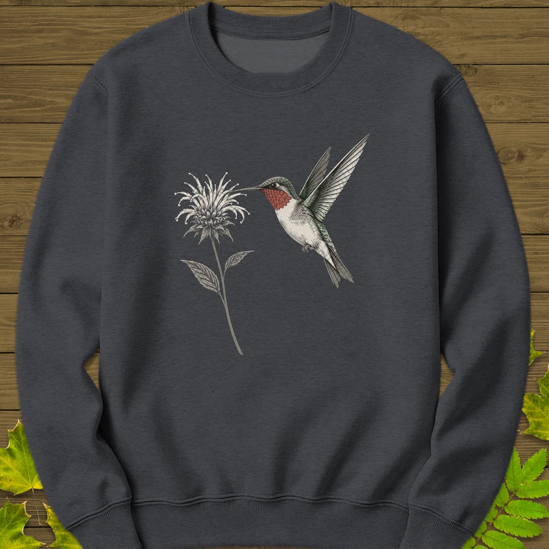 Bee Balm Hover Sweatshirt in Dark Heather