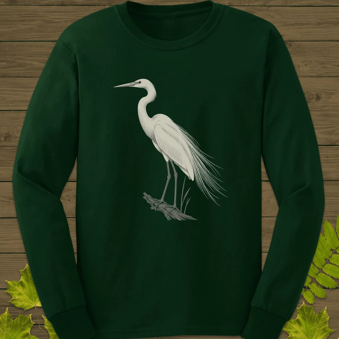 Plume Study Long Sleeve in Forest Green