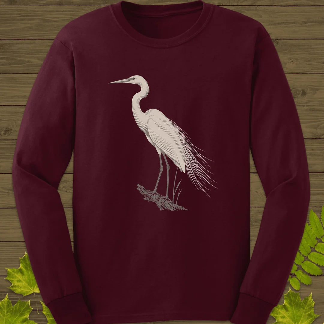 Plume Study Long Sleeve in Maroon