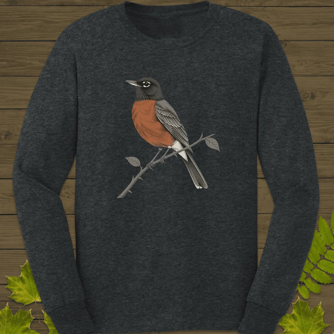 Hawthorn Robin Long Sleeve in Dark Heather