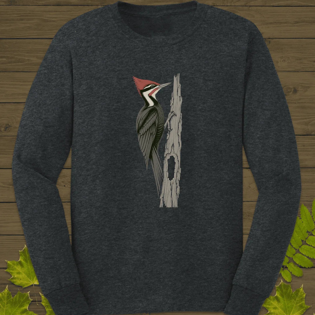 Hollow Log Hammer Long Sleeve in Dark Heather