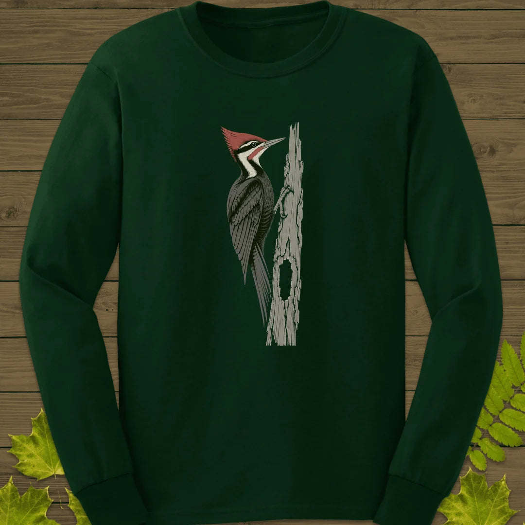 Hollow Log Hammer Long Sleeve in Forest Green