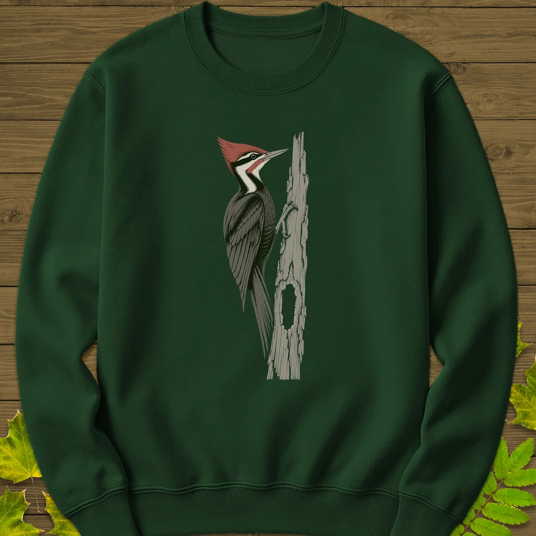 Hollow Log Hammer Sweatshirt in Forest Green