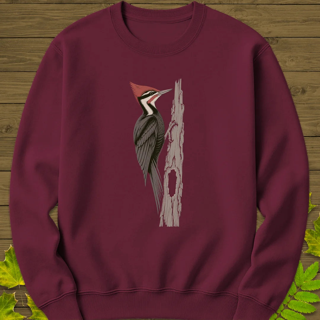 Hollow Log Hammer Sweatshirt in Maroon