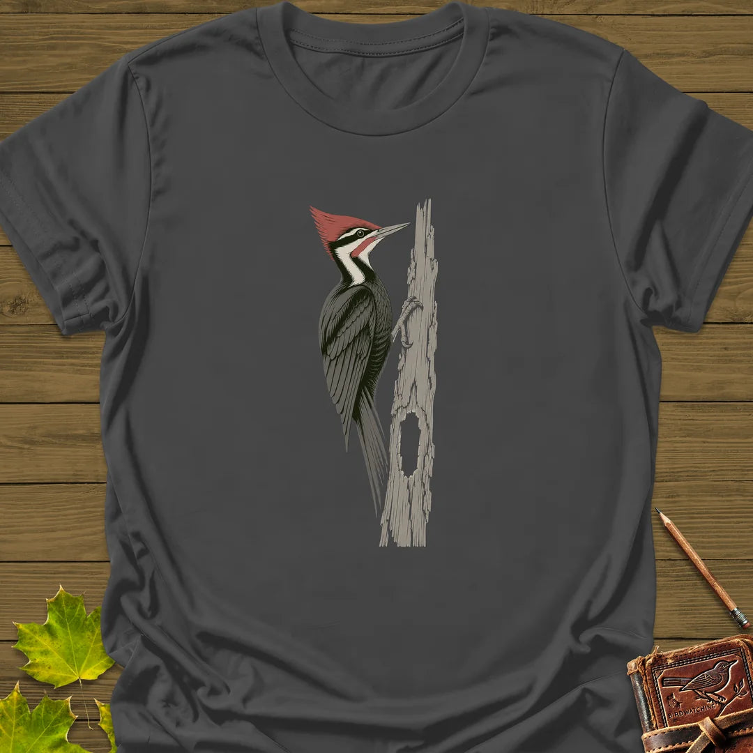 Hollow Log Hammer T-Shirt in Charcoal