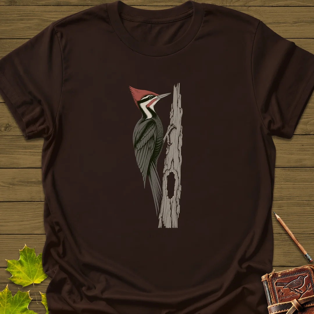 Hollow Log Hammer T-Shirt in Dark Chocolate