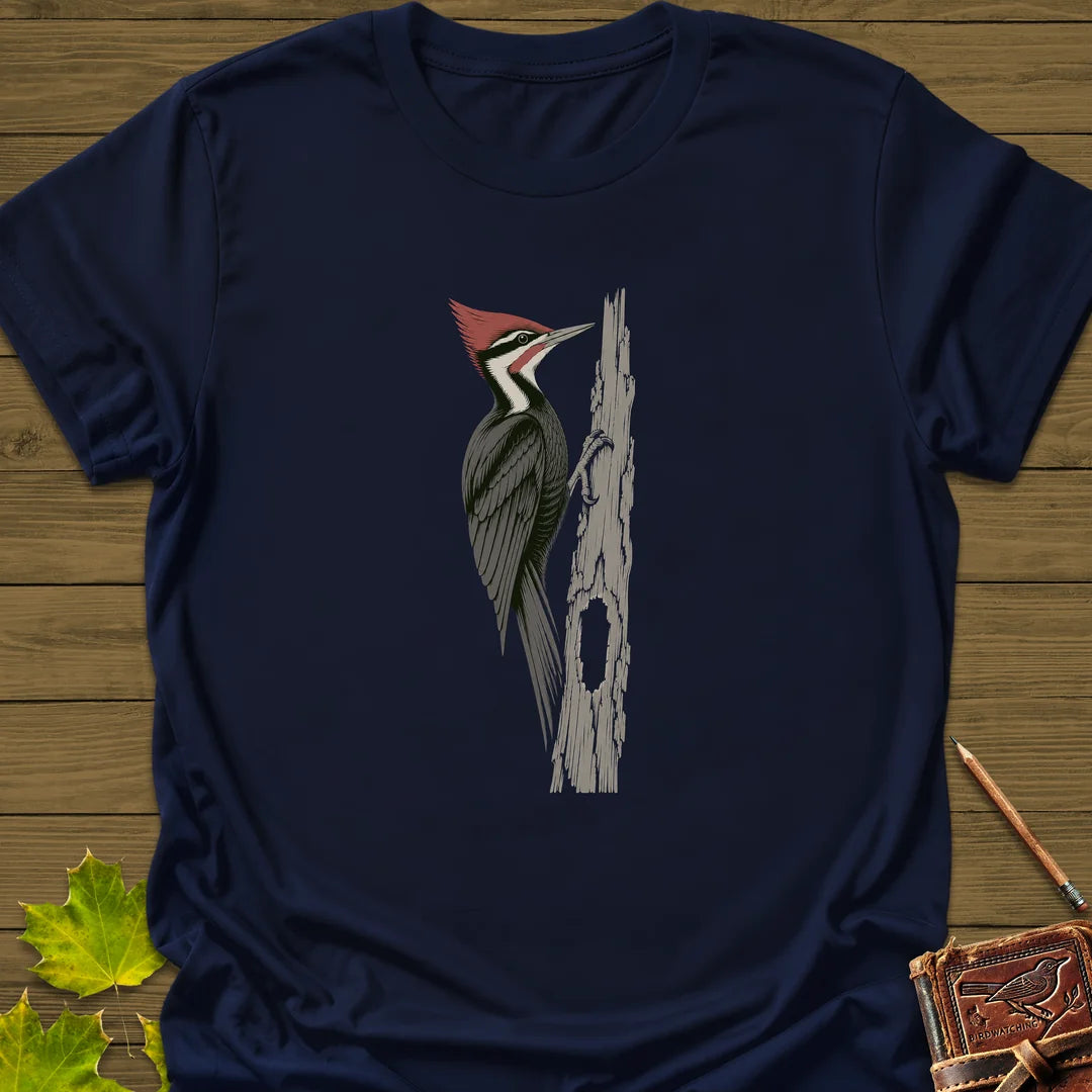 Hollow Log Hammer T-Shirt in Navy