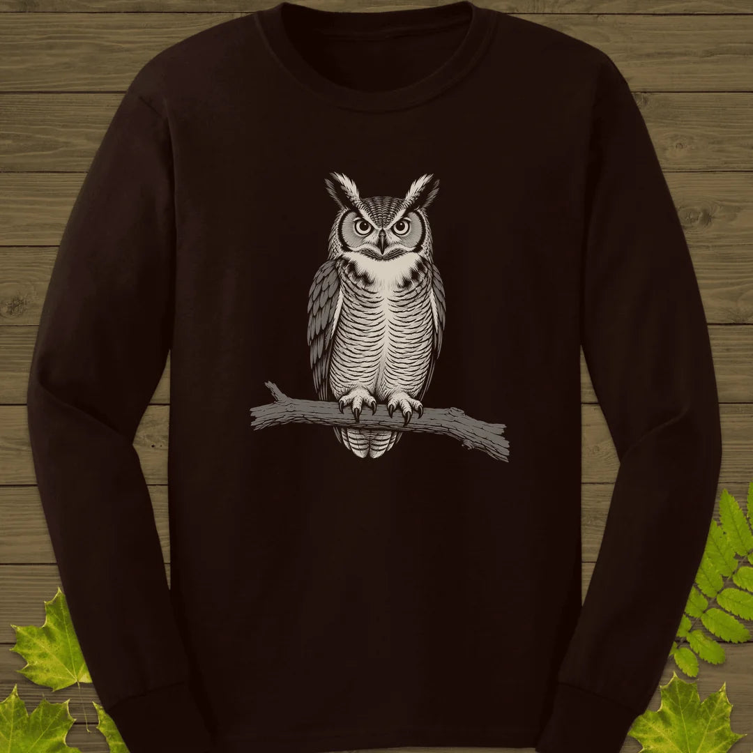 Bare Branch Owl Long Sleeve in Dark Chocolate