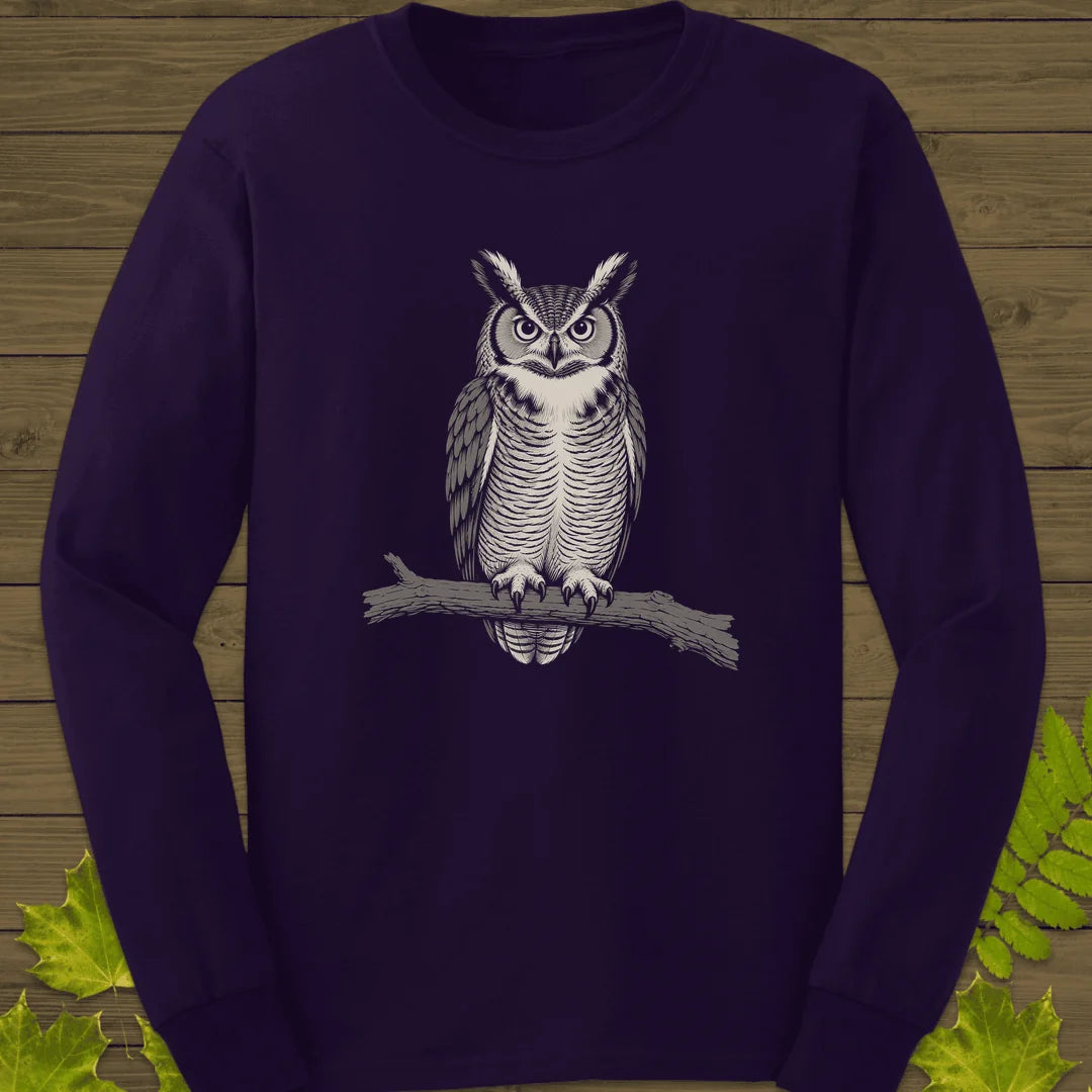 Bare Branch Owl Long Sleeve in Purple