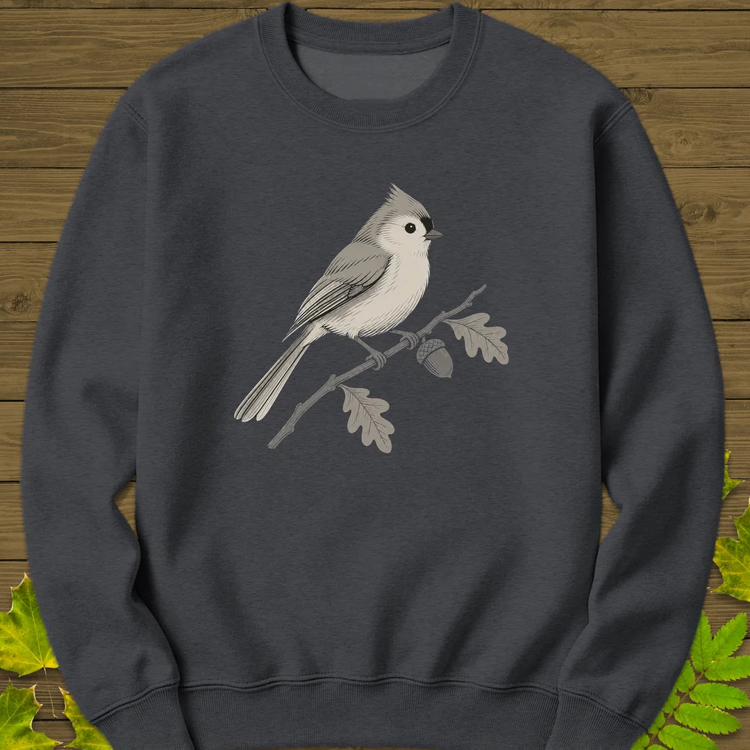 Acorn Titmouse Sweatshirt in Dark Heather
