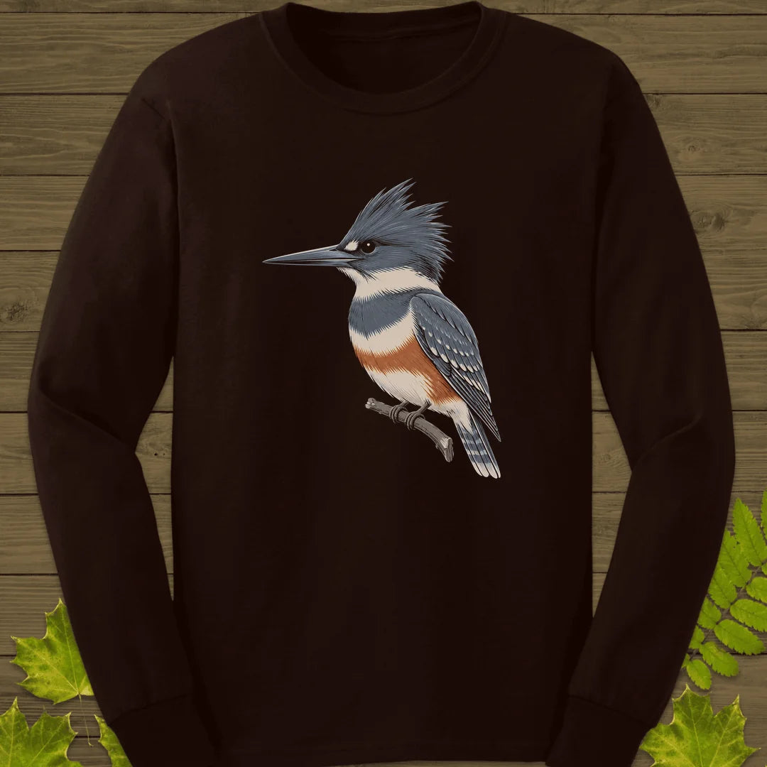 Crest And Collar Long Sleeve in Dark Chocolate