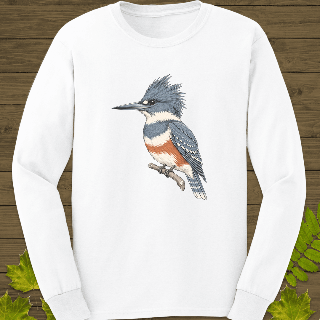 Crest And Collar Long Sleeve in White