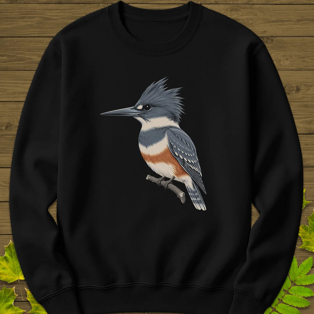 Crest And Collar Sweatshirt in Black