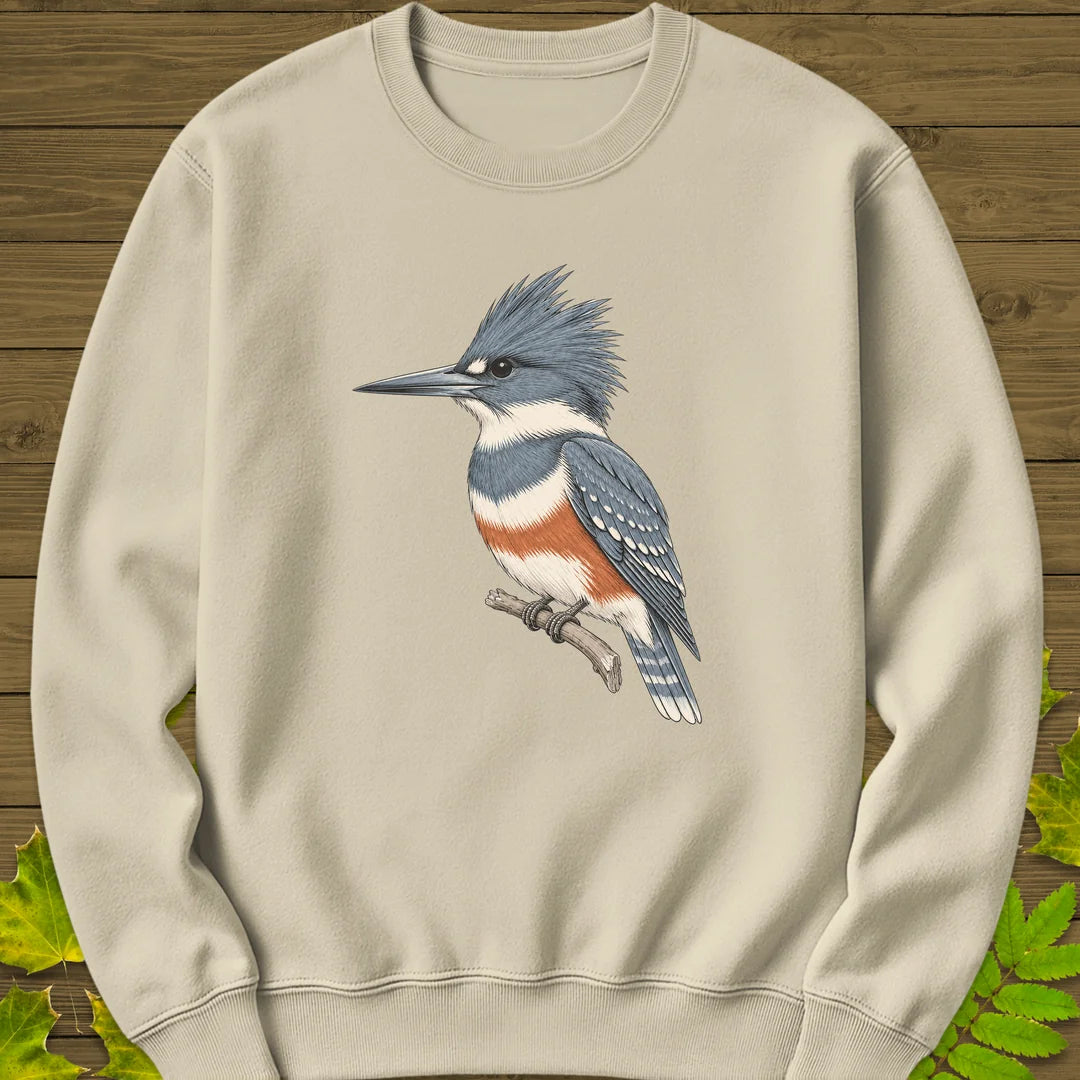 Crest And Collar Sweatshirt in Sand