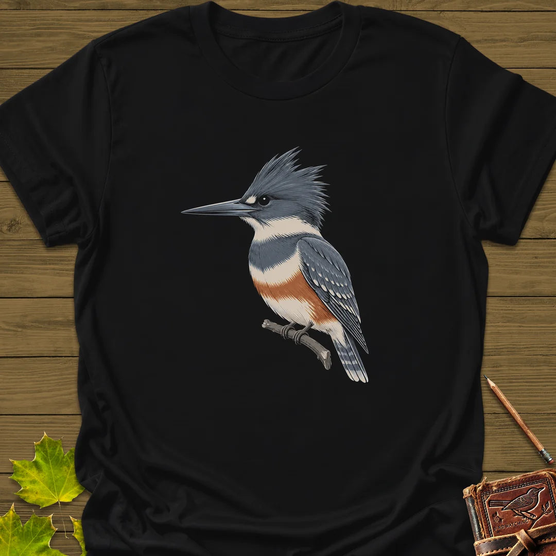 Crest And Collar T-Shirt in Black