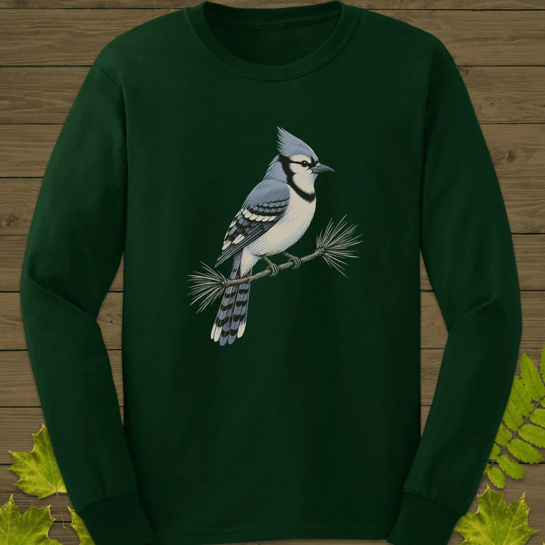 Pine Jay Long Sleeve in Forest Green