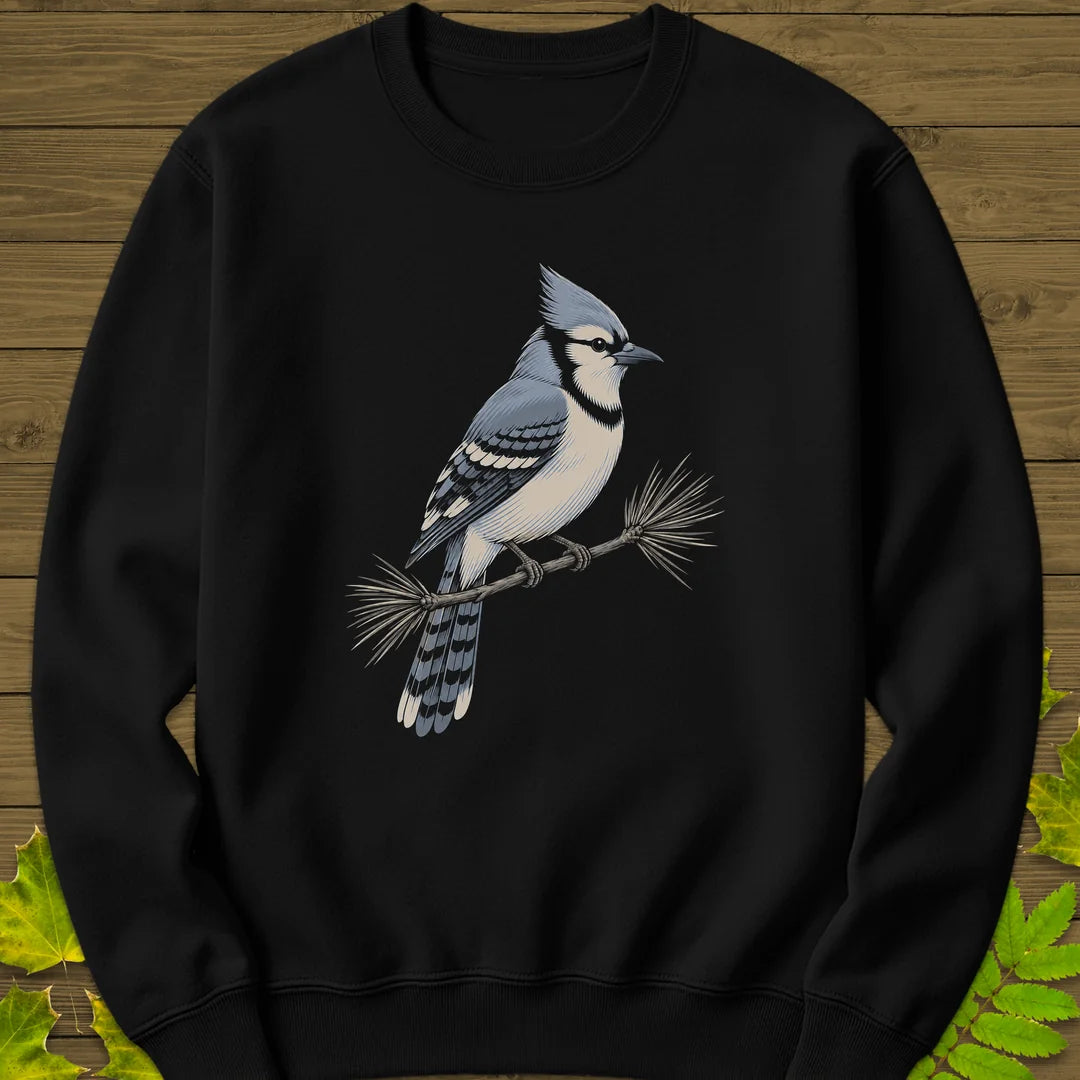Pine Jay Sweatshirt in Black