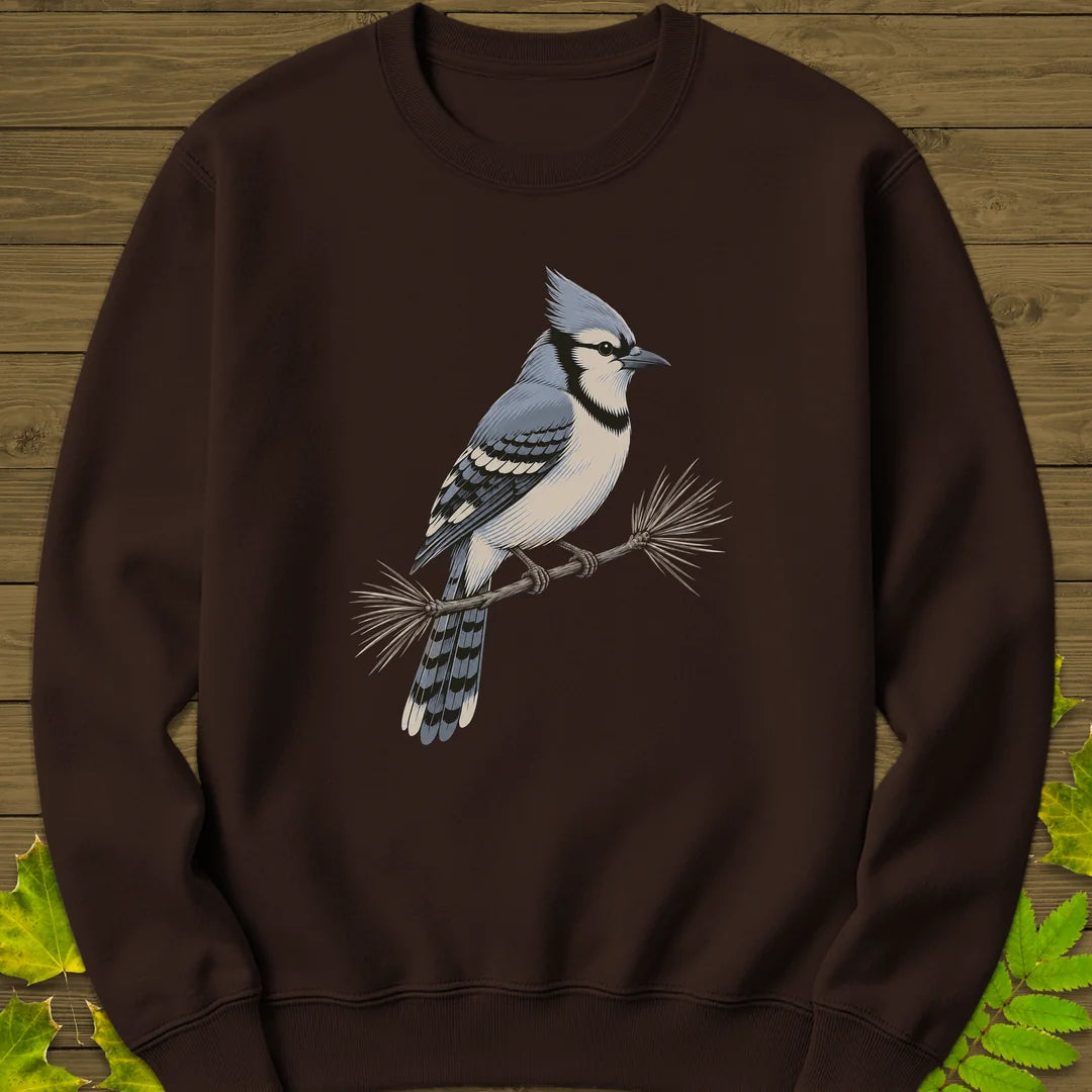 Pine Jay Sweatshirt in Dark Chocolate