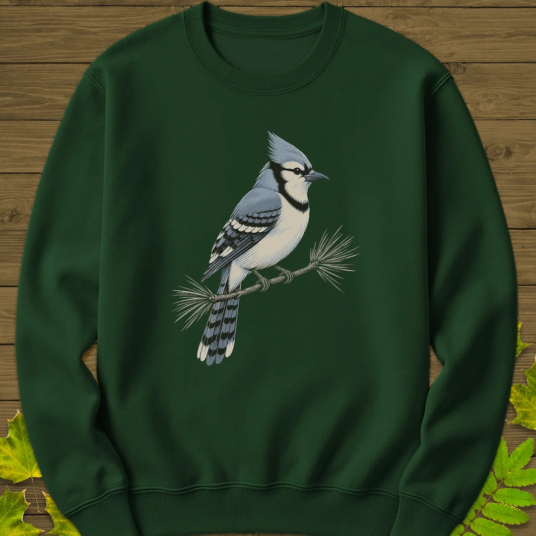 Pine Jay Sweatshirt in Forest Green