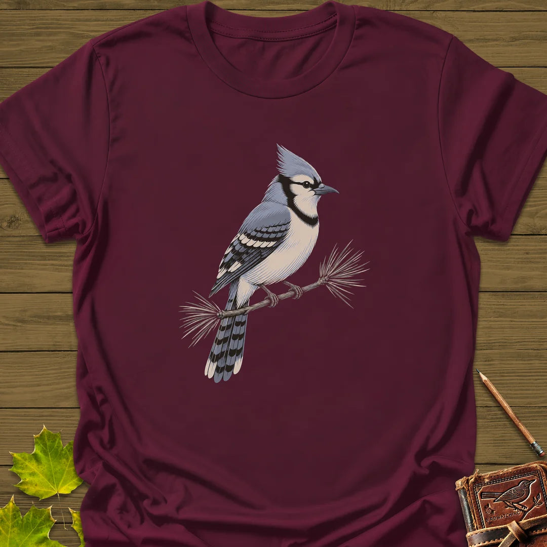 Pine Jay T-Shirt in Maroon