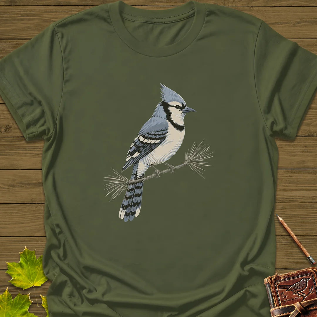 Pine Jay T-Shirt in Military Green