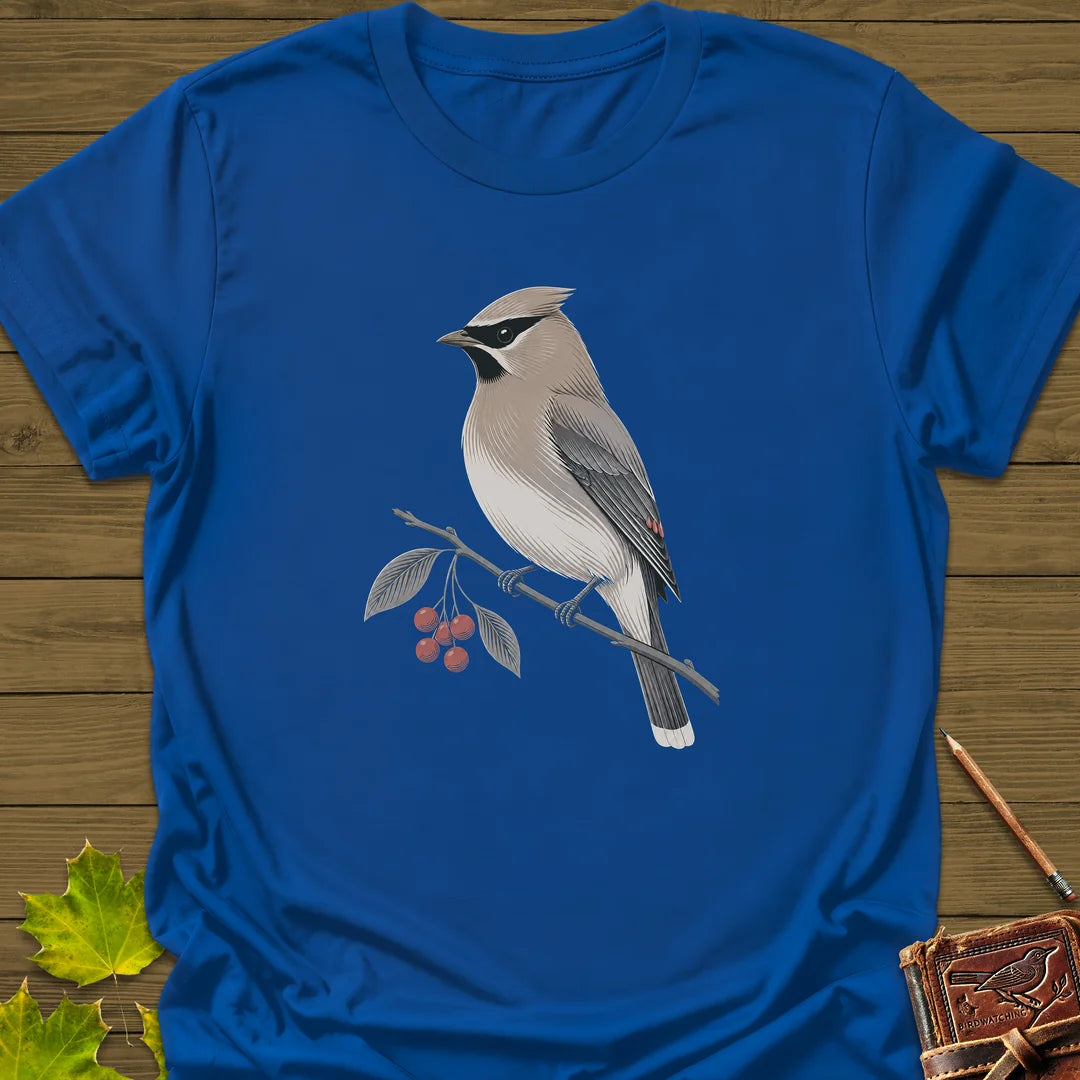 Waxwing Serviceberry T-Shirt in Royal