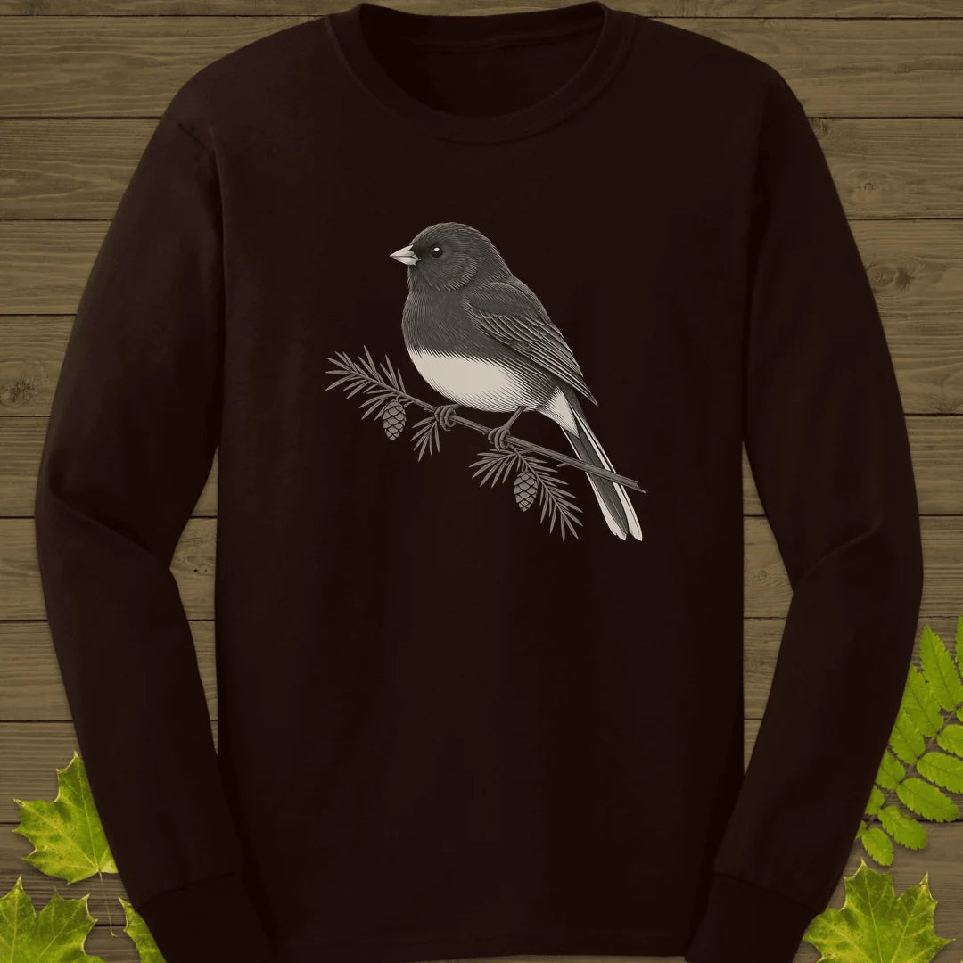 Winter Junco Long Sleeve in Dark Chocolate