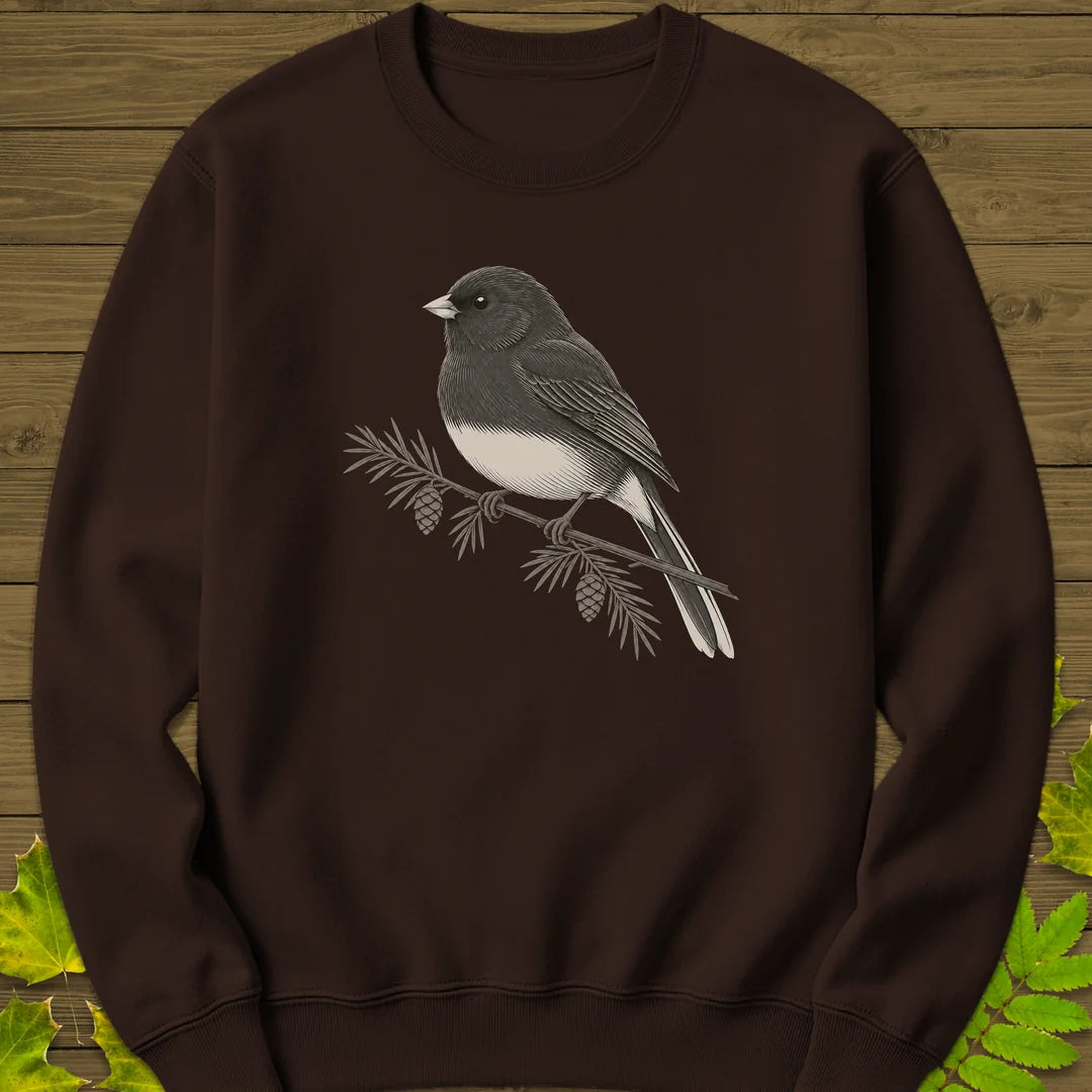 Winter Junco Sweatshirt in Dark Chocolate