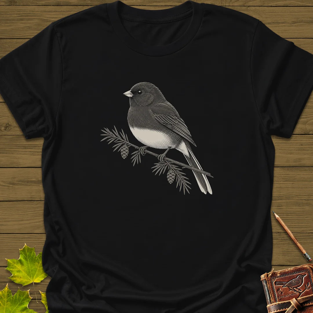 Winter Junco T-Shirt in Black