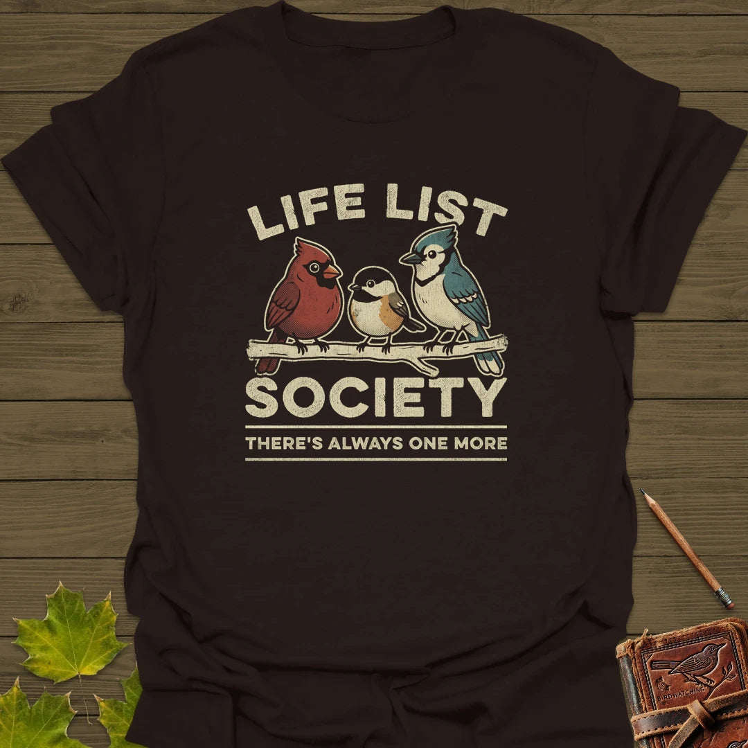 Life List Society T-Shirt Dark Chocolate