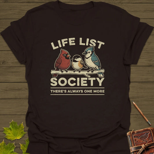 Life List Society T-Shirt Dark Chocolate
